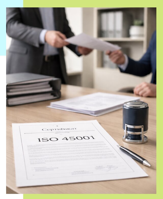 Сертификат ISO 45001 в Ноябрьске под ключ от 45585 р. | Сертэкс